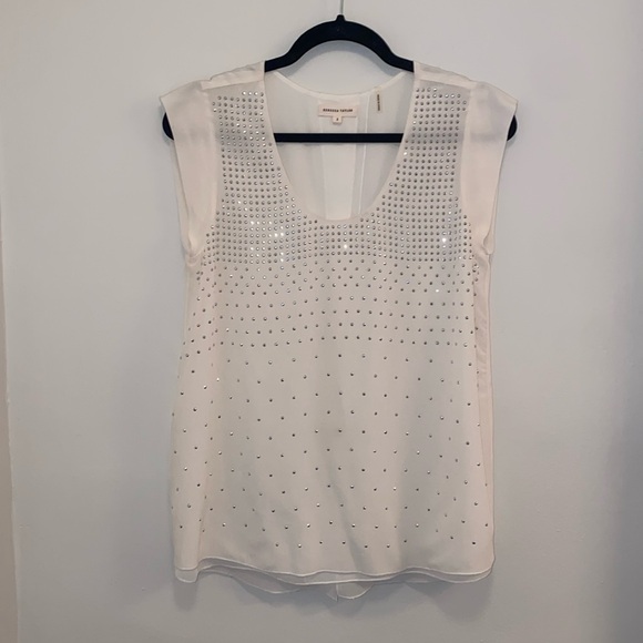 Rebecca Taylor Studded Silk Blouse - Picture 1 of 4